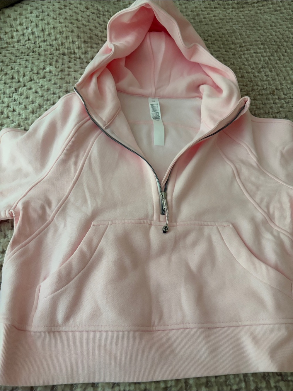 lululemon athletica Light Pink Half-Zip Hoodie Sweater - Picture 3 of 3